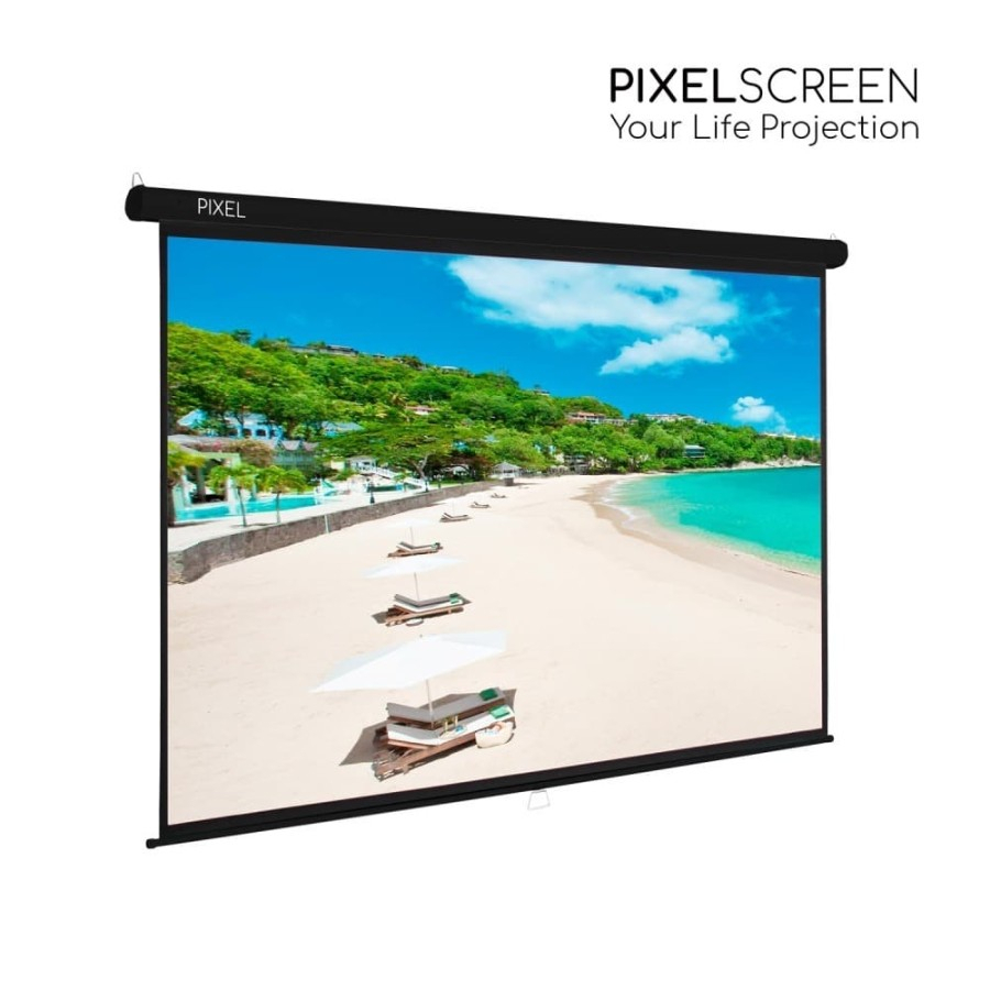 PixelScreen XM-96 Motorize Metal Case Screen Projector 96 Inch XM96