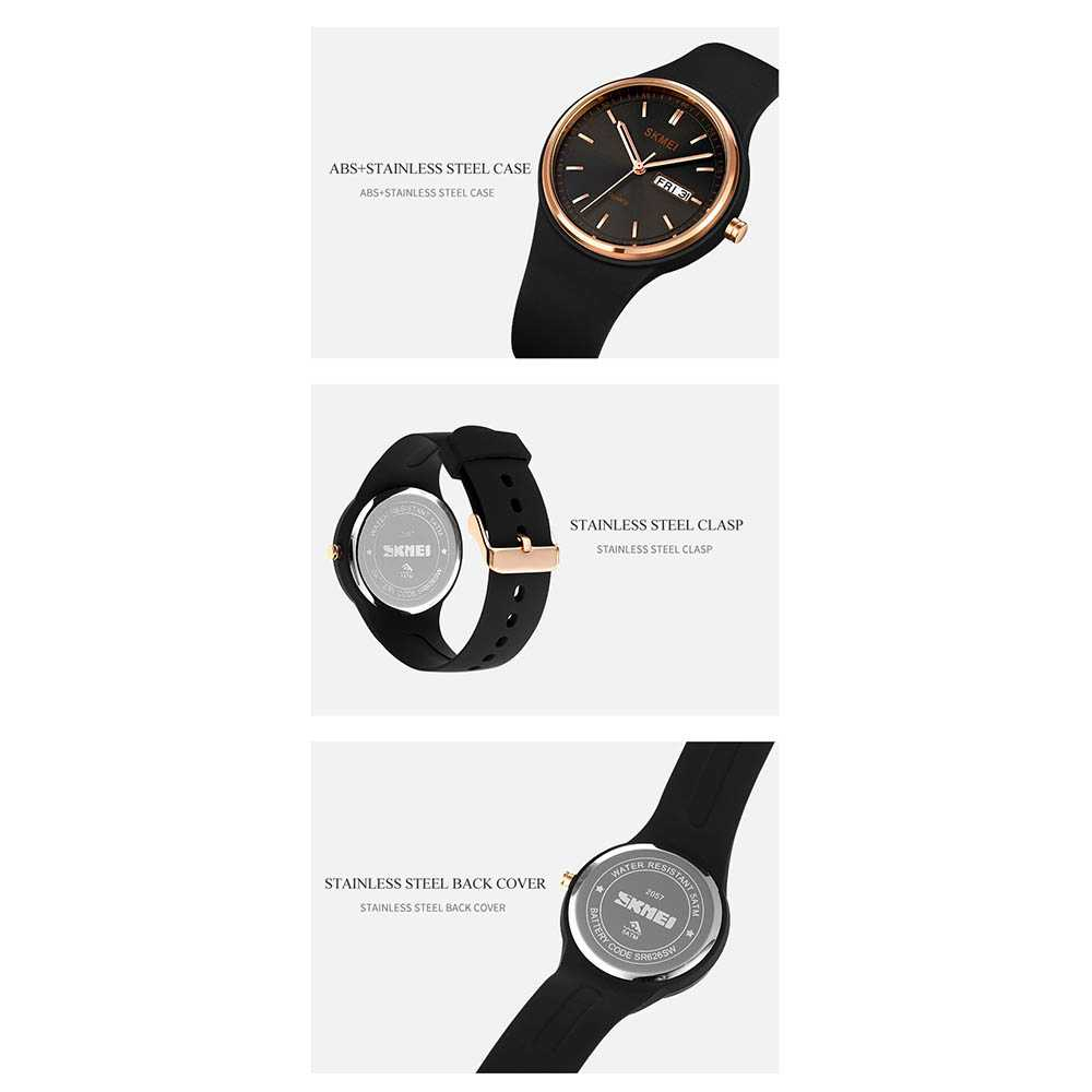 Jam Tangan Analog Wanita Quartz Watch Waterproof 30M Jamtangan Cewek Desain Minimalis Elegan Anti Air