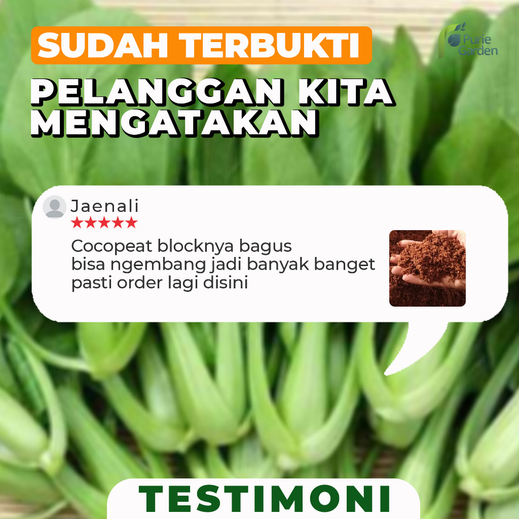 Media Tanam Cocopeat Block Sabut Kelapa Halus 5 Kg Mengembang PG KDR