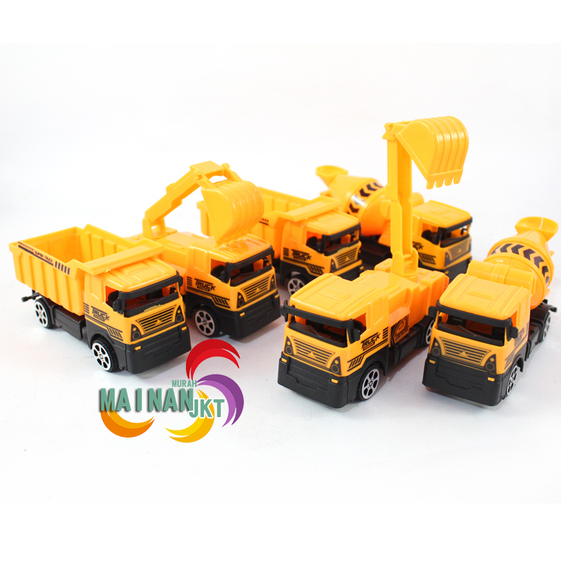 MAINANKEI MAINAN MOBIL TRUCK SERIES ISI 6 0CT6396 KONTRUKSI CAR MOBIL MOBILAN TRUCK PLAY SET