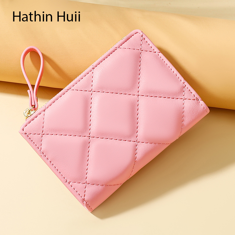 Hathinmuii - DOMPET LIPAT WANITA Dompet Pendek  KULIT PU Leather PREMIUM KOREA IMPORT SLOT KARTU RESLETING KOIN DOMPET - Velvet Wallet