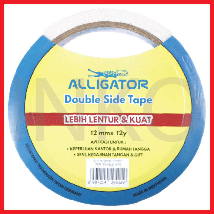 

ALLIGATOR DOUBLE SIDE TAPE 12MMX12Y