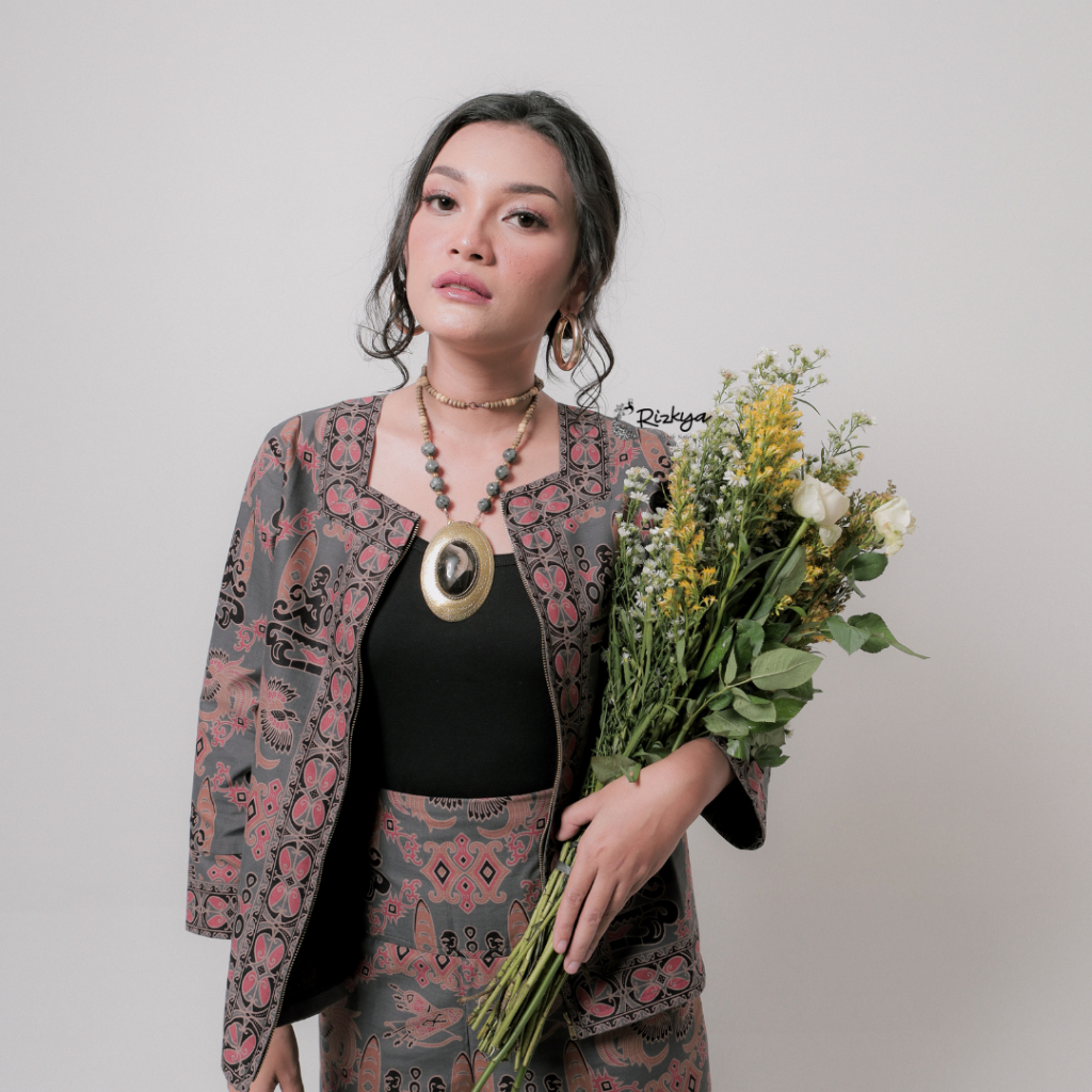 Rizkya Batik Setelan Celana Andin A Fashion Batik Wanita