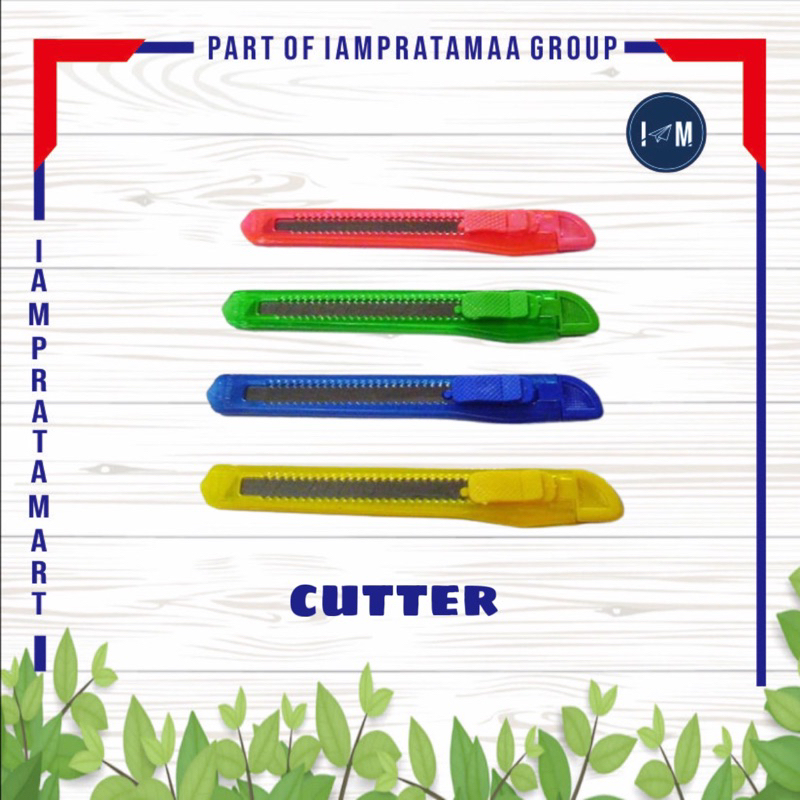 

CUTTER / PEMOTONG KERTAS / PISAU CUTTER PLASTIK