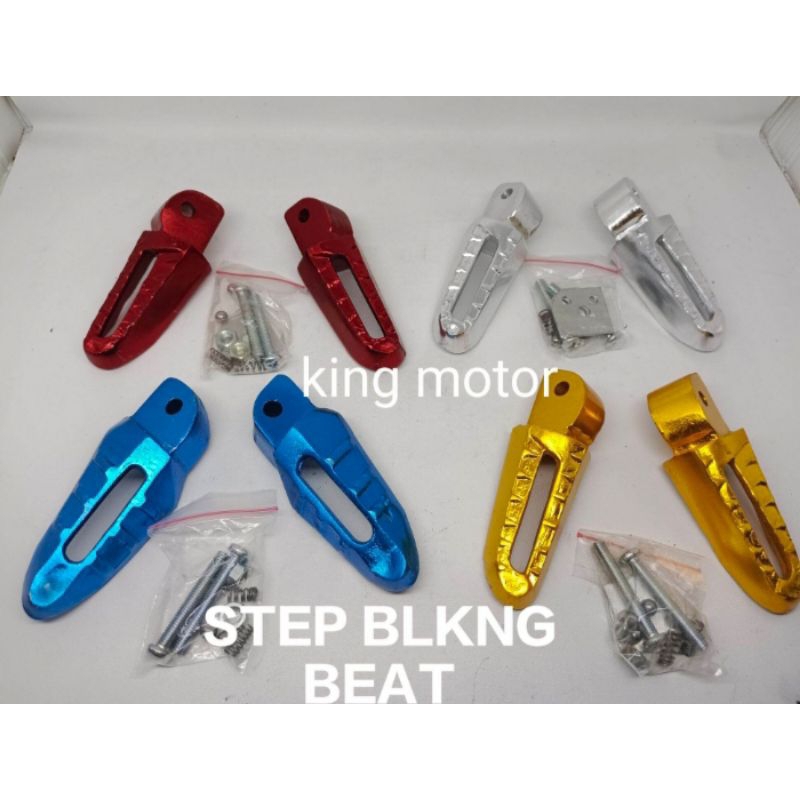 KARET FOOTSTEP FOOT STEP BELAKANG PIJAKAN KAKI BEAT KARBU BEAT FI BEAT F1 POP ESP NEW BAHAN ALUMINIU