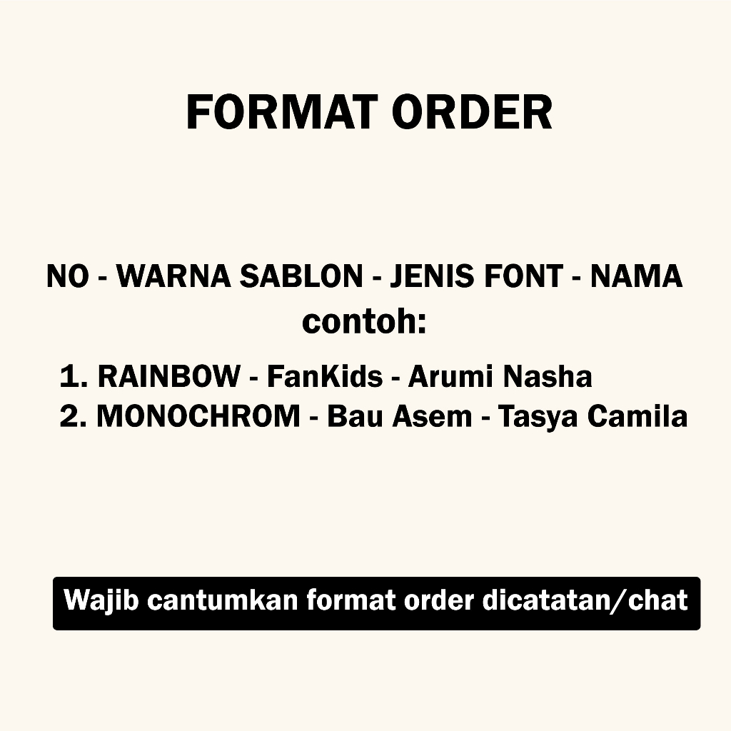 Sablon Setrika Nama, Sablon Label Nama,  Versi Block (isi 30 pcs)