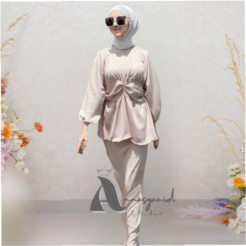 Annasyaa.id Dress Kaila Dress Couple Ibu Anak Dress Wisuda Dress Lebaran Dress kondangan Dress Pesta