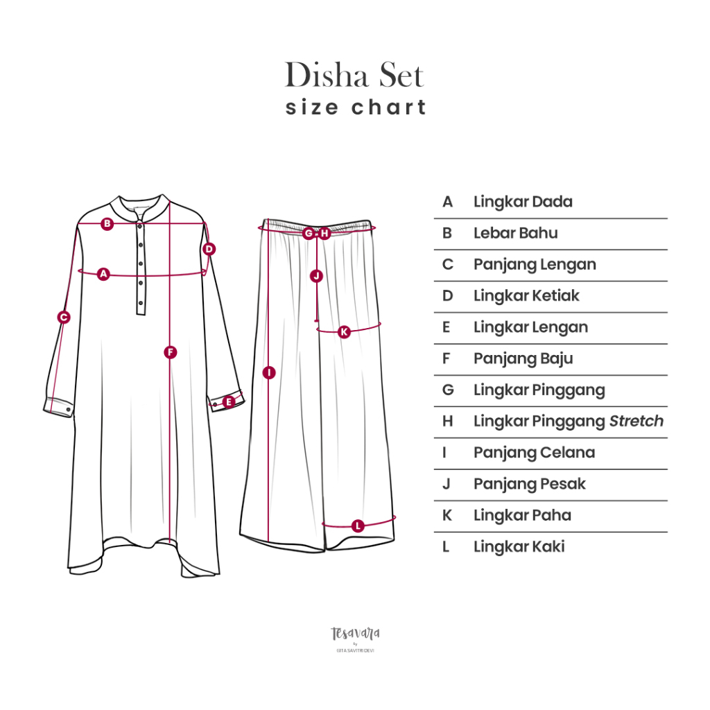 Minor Defect | Tesavara Disha Set | Oneset Tunic Celana Wanita