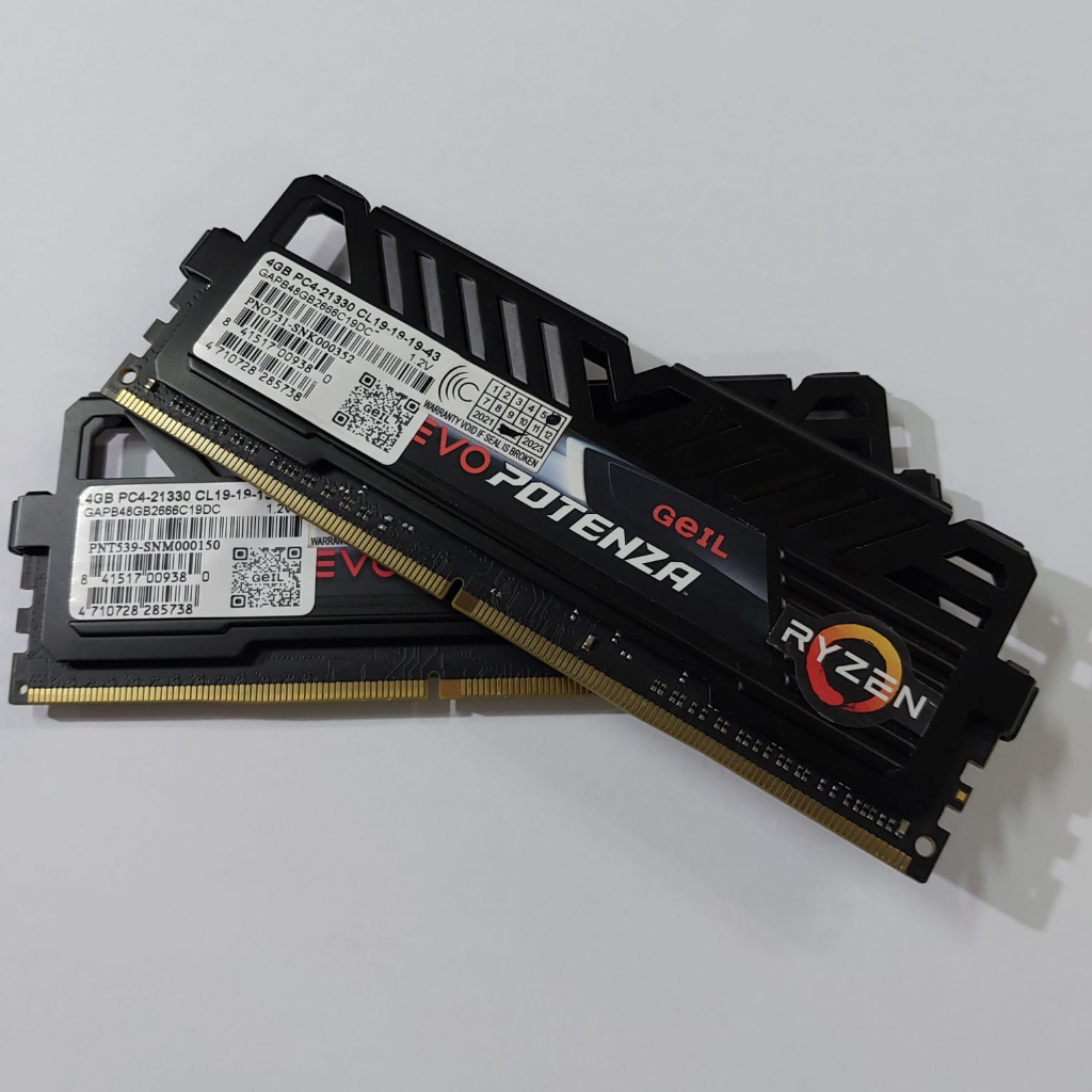 ram memori longdim geil evo potenza ddr4 8gb 21330 kit (2x4gb) dual chanel