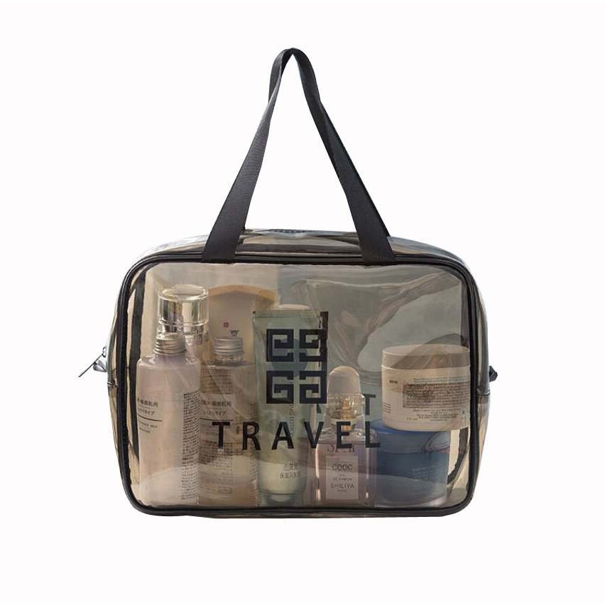 BABEE - Tas Kosmetik Transparan / Pouch Transparan Travel / Tas Make Up Travel Washbag