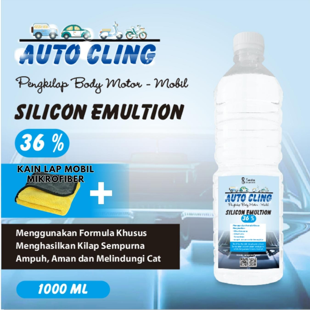 Silicon Emultion 36% Pengkilap Body Motor Mobil Dan Mobil Kemasan 1 LiterPet