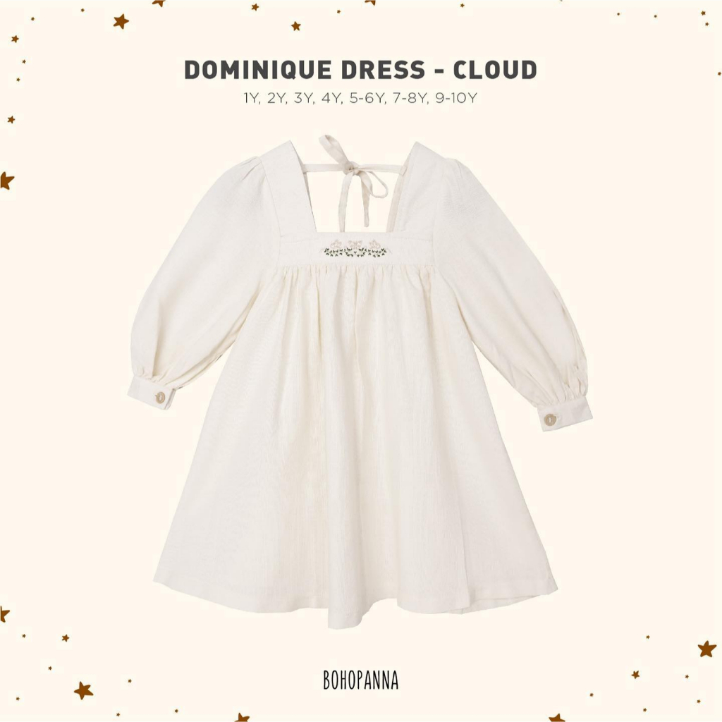 BOHOPANNA | BOHO | BOHO PANNA DOMINIQUE DRESS | DRESS ANAK PEREMPUAN | DRESS BOHOPANNA