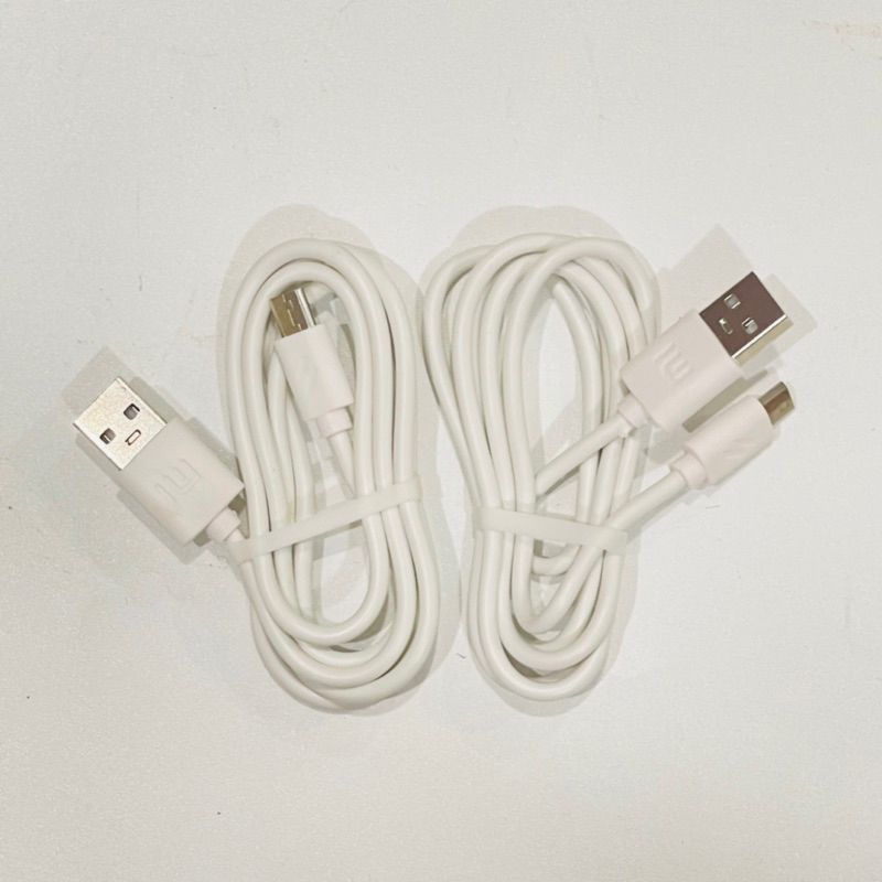 Kabel Data Xiaomi USB to Micro Warna Putih dan Hitam Kabel Murah Xiaomi