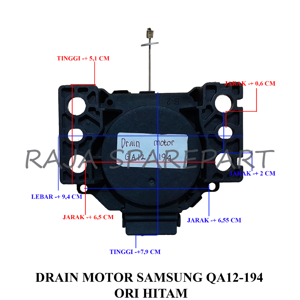 Drain Motor / Motor Pembuangan Air Mesin Cuci Samsung QA12-194 ORI HITAM