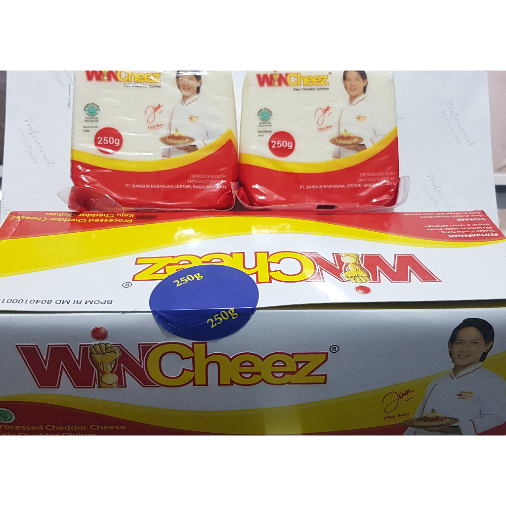 

Keju Cheddar WINCHEEZ / Keju Olahan Kemasan Pabrik 250gram