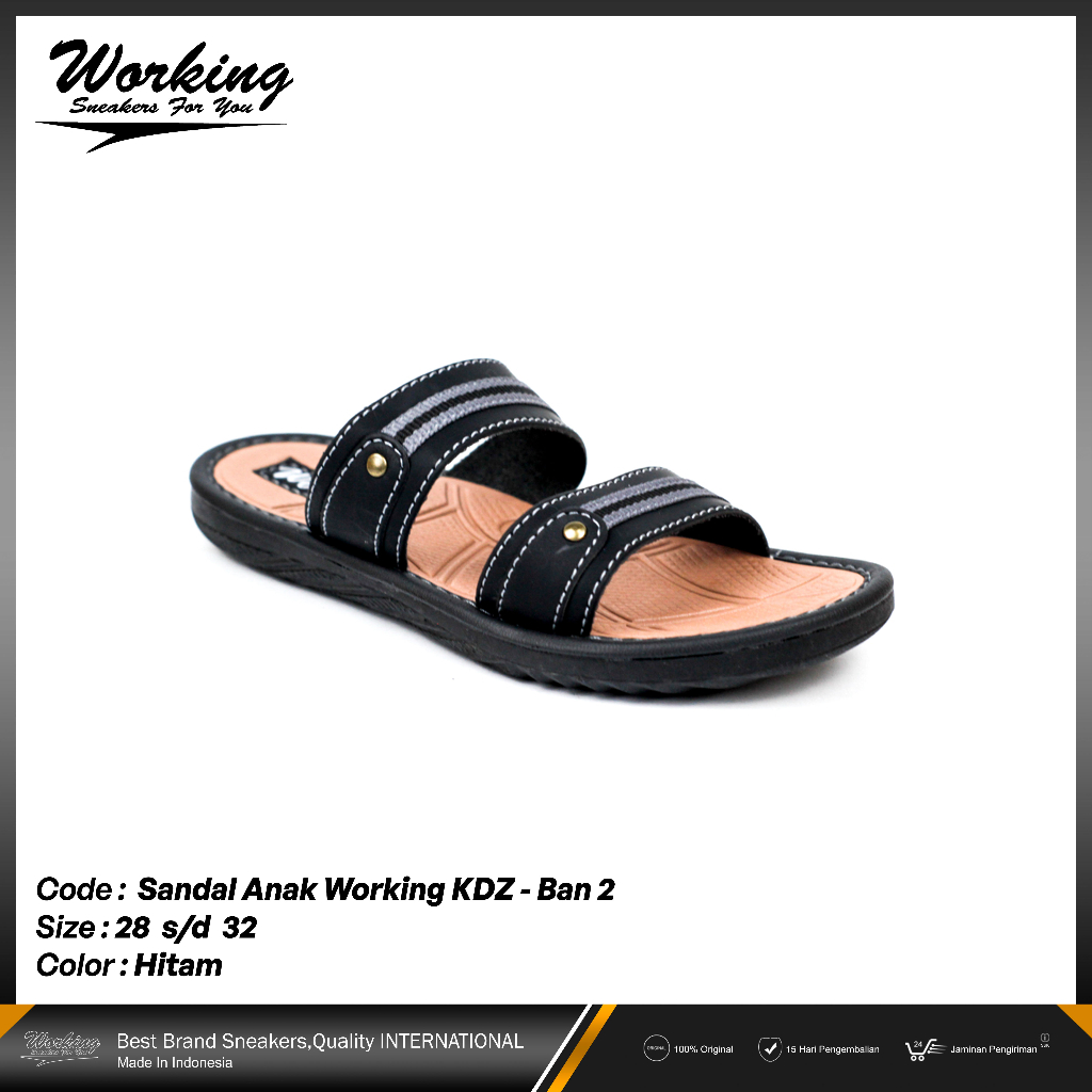 Sandal Slop Anak Laki-Laki Working KDZ Ban 2