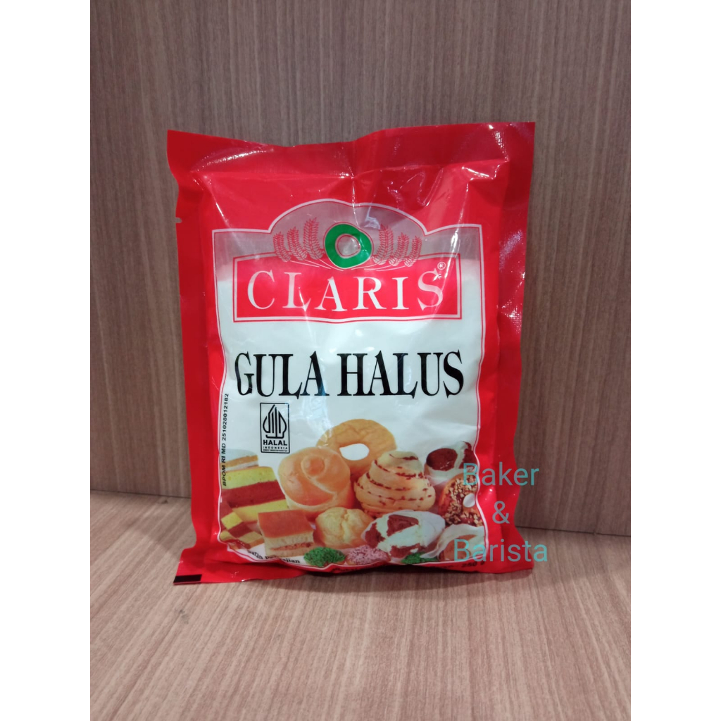 

Claris Gula Halus 250gr / gula halus tabur / gula halus untuk cookies dan cake 250gram