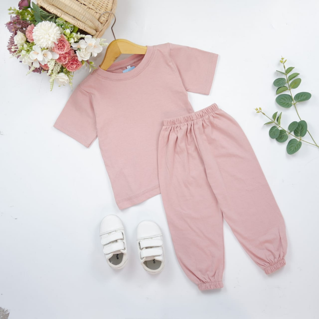 SET JOGER PLAIN SETELAN UNISEX 2-5 Tahun Setelan Anak Perempuan Setelan Anak Laki Laki