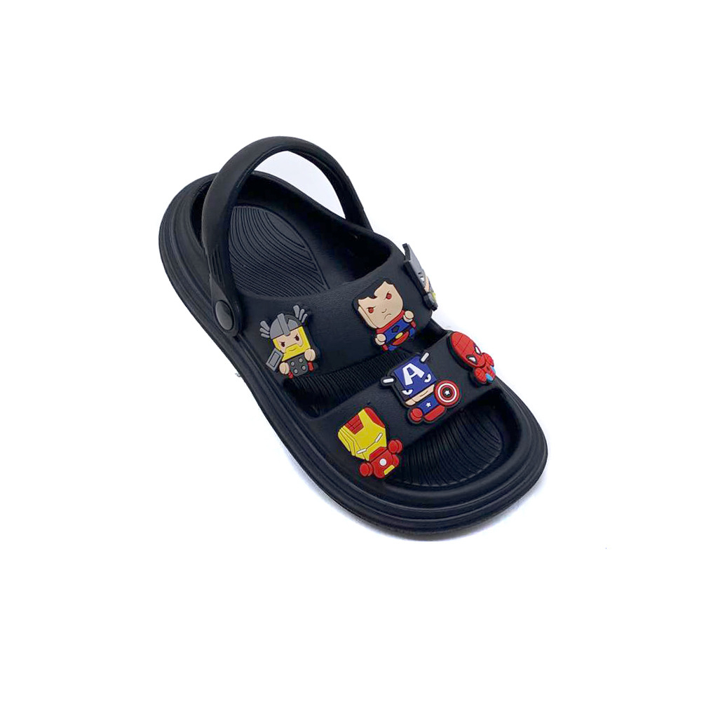 Sandal Selop Anak Laki-Laki Bahan Karet Motif Lucu Model Tali Belakang Terbaru Uk.20-35