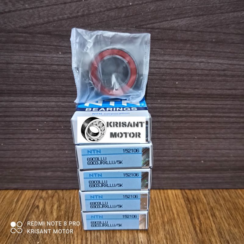 BEARING 6903LL NTN - BALL BEARING 6903 TUTUP KARET