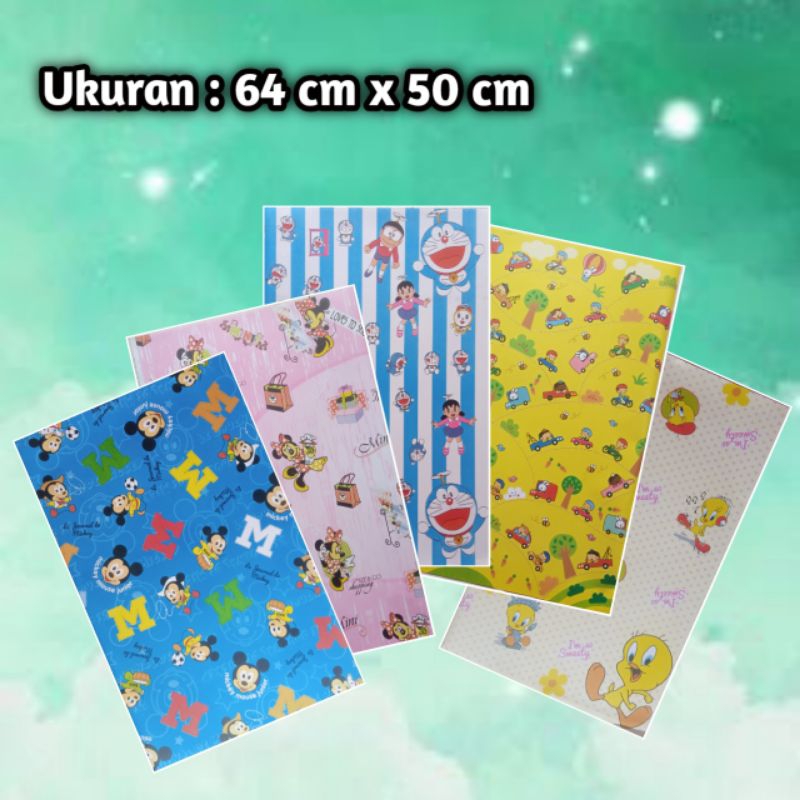 

❤ NARESWARA ❤ KERTAS KADO KARAKTER ECER GULUNGAN | KERTAS KADO LUCU | DORAEMON | KARTUN