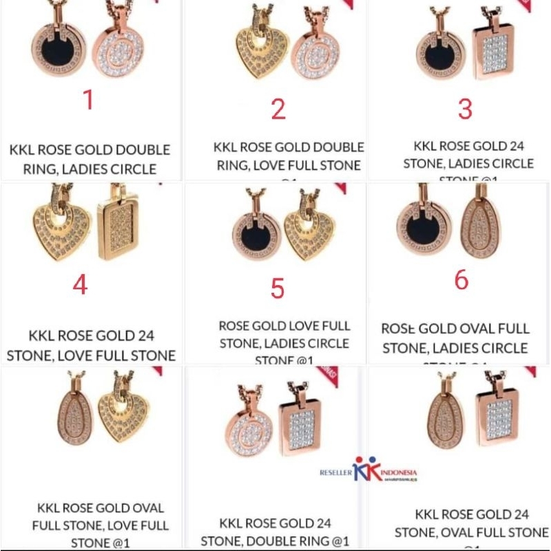 KK LIFORCE ROSE GOLD SERIES 2pcs