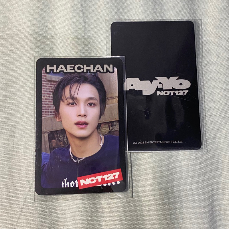 PC PHOTOCARD TC TRADING CARD KONSEP HAECHAN B VER AYYO AY YO AY-YO NCT 127 JIDATAN