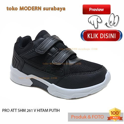 Sepatu anak sepatu sekolah sneakers velcro PRO ATT SHM 261 V