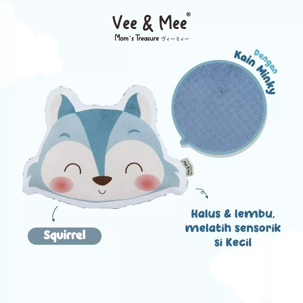 Vee &amp; Mee Bantal Print Kids Squirrel Series - VMB9031