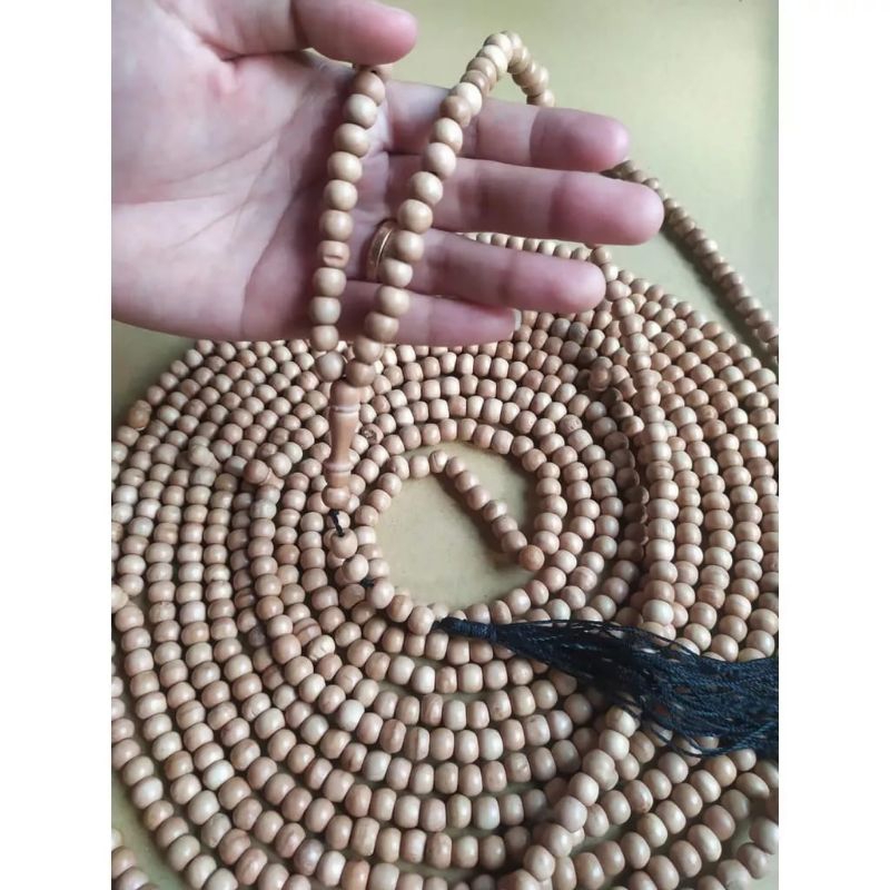 tasbih 1000 / tasbih 1000 butir kayu walikukun warna natural / tasbih 1000 biji