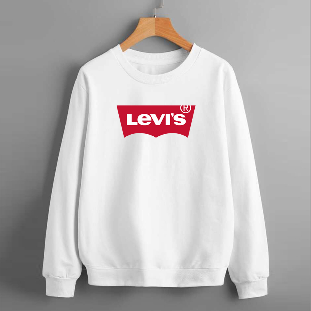 LEVIS Batwing Crewneck Sweater Pria - Motif Batwing