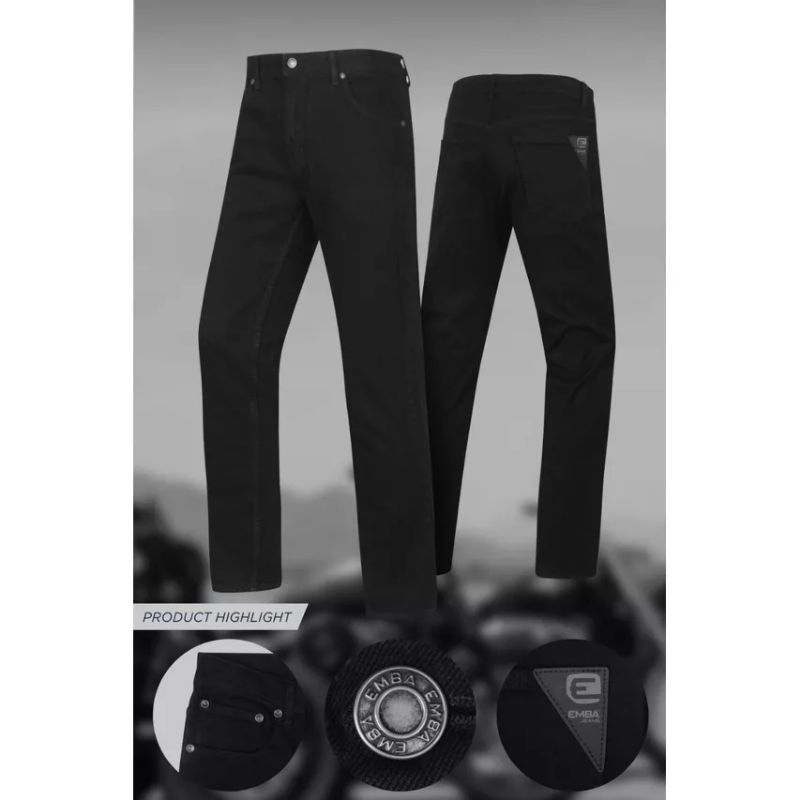 EMBA Jeans MORGAN Slim Jet Black ORIGINAL 100%