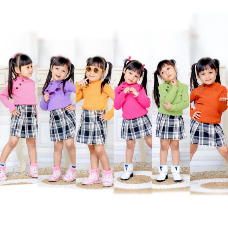 Outer anak perempuan Starla Sweater Rajut