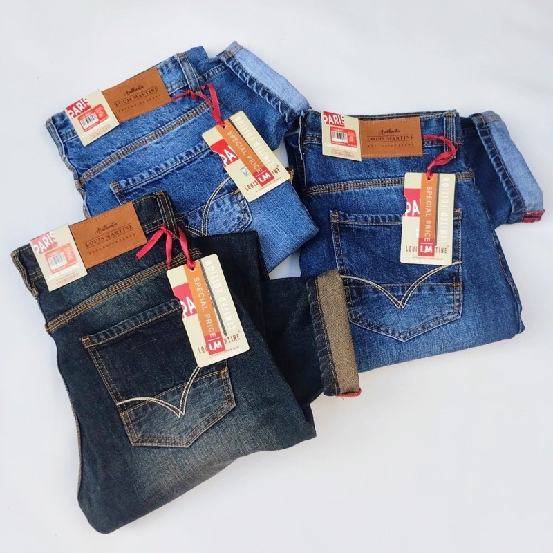 Celana Panjang Jeans Lois Martine Pria Original Size 28-38 Asli 100% Premium Standar Model Terbaru