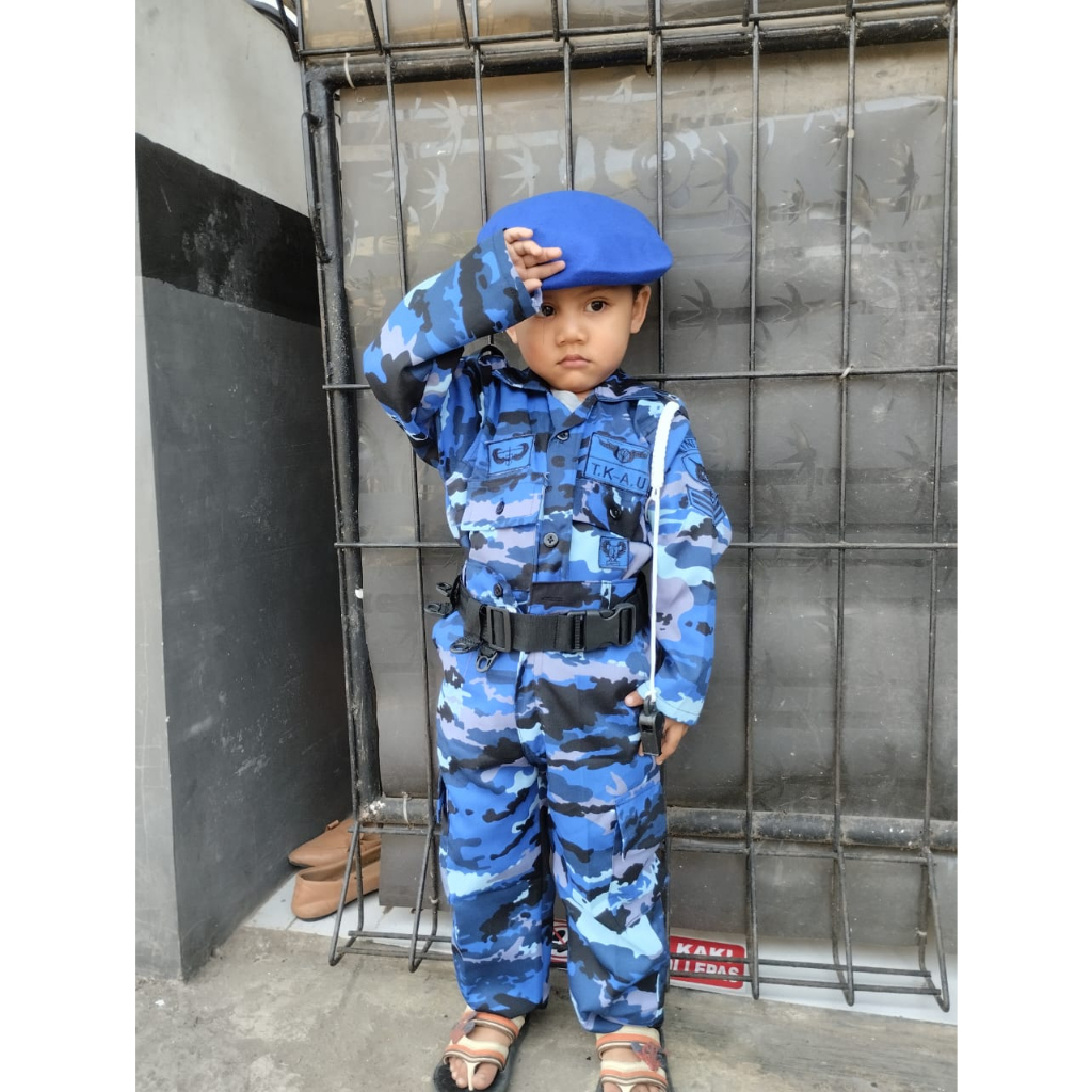 Ready Baju Profesi PDL Loreng AU anak / TNI Angkatan Udara Cilik
