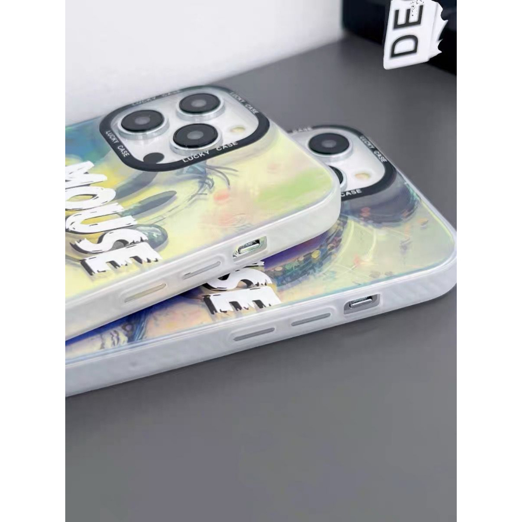 NEW ART DESIGN CASE !!  HOLOGRAM MICKEY  MOUSE ART IP 14 PROMAX 14 PRO 14 13 PROMAX 13 PRO 13 12 PROMAX 12 PRO 12  11 SOFTCASE