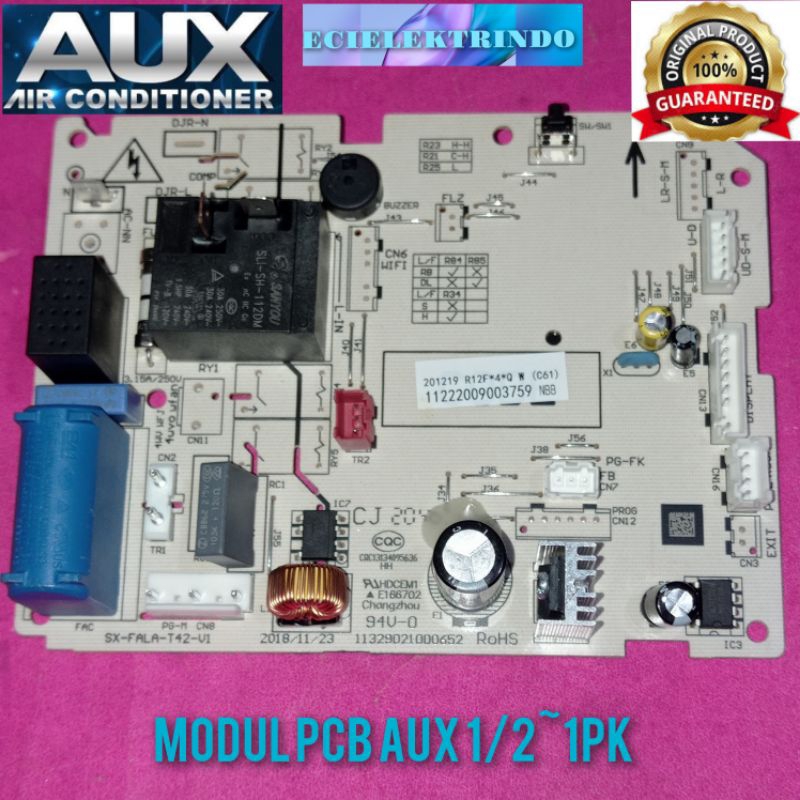 MODUL PCB INDOOR AC AUX ORIGINAL BARU