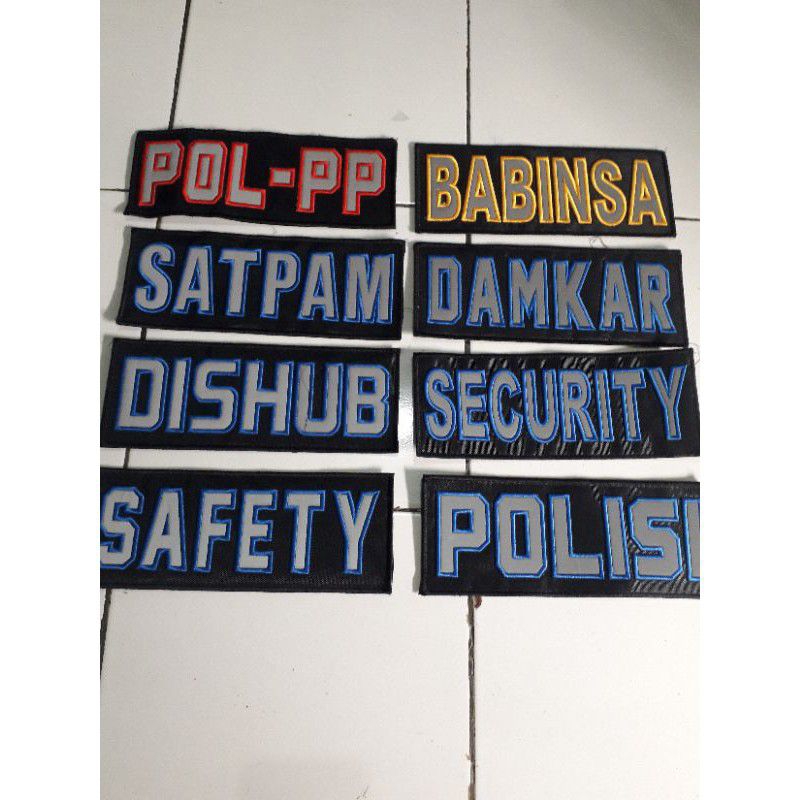 PO NAMA SUKA SUKA / LOGO POLISI / LOGO  DISHIB / LOGO Bina Marga/ LOGO SATPAM