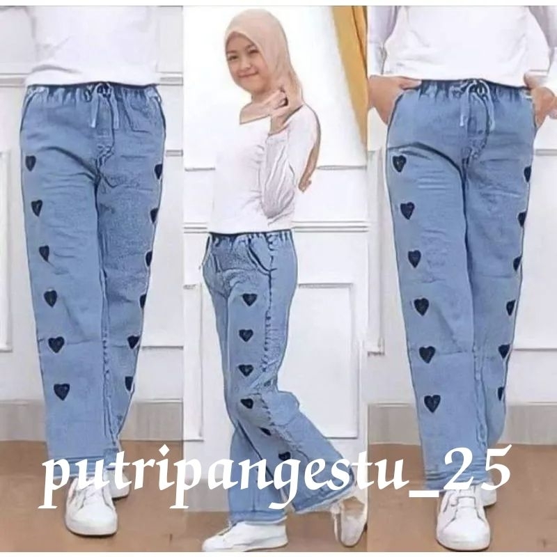 celana kulot jeans rawis anak perempuan // kulot anak perempuan // kulot jeans anak perempuan tanggung // celana anak perempuan 7-15 tahun