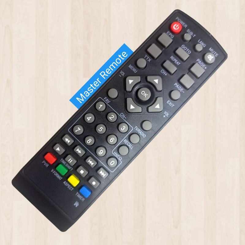 Remote Remot STB Set Top Box Welhome DVB T2