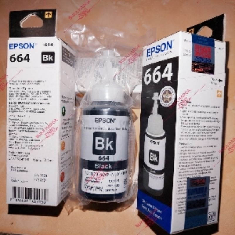 Tinta Printer 664 Original L100/L110/L120/L200/L210/L220/L300/L310/L350/L355/L360/L365/L380/L385/L405/L455/L480/L485/L550/L555/L565/L655/L1300/1455 isi 70ml