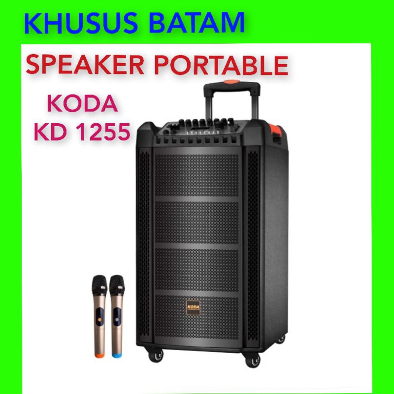 speaker portable KODA KD 1255/SPEAKER TROLLY (KHUSUS BATAM)