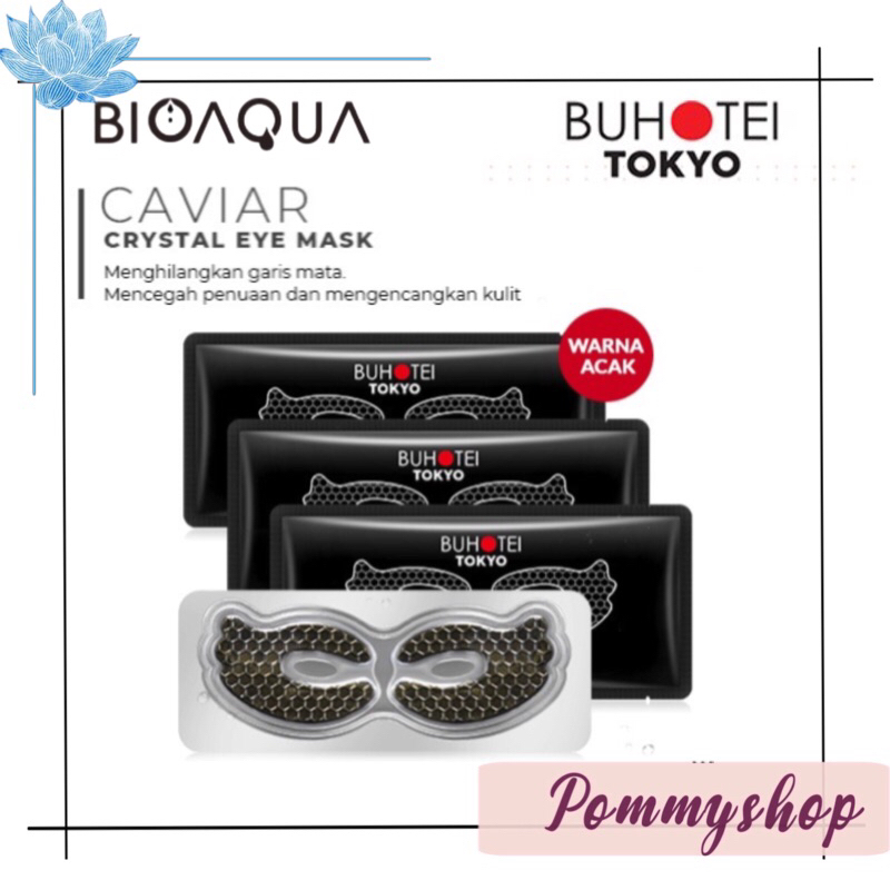 Buhotei Caviar Crystal Eye Mask Anti Wrinkle / Niacinamide Crystal Eye Mask / Masker Mata