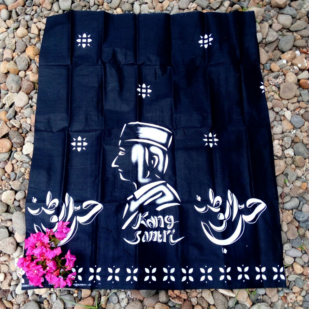 SARUNG ANAK SD ATAU SMP KANG SANTRI | SARUNG BATIK | SARUNG SANTRI ANAK MOTIF WAYANG ONTEL RAJA BUSANA