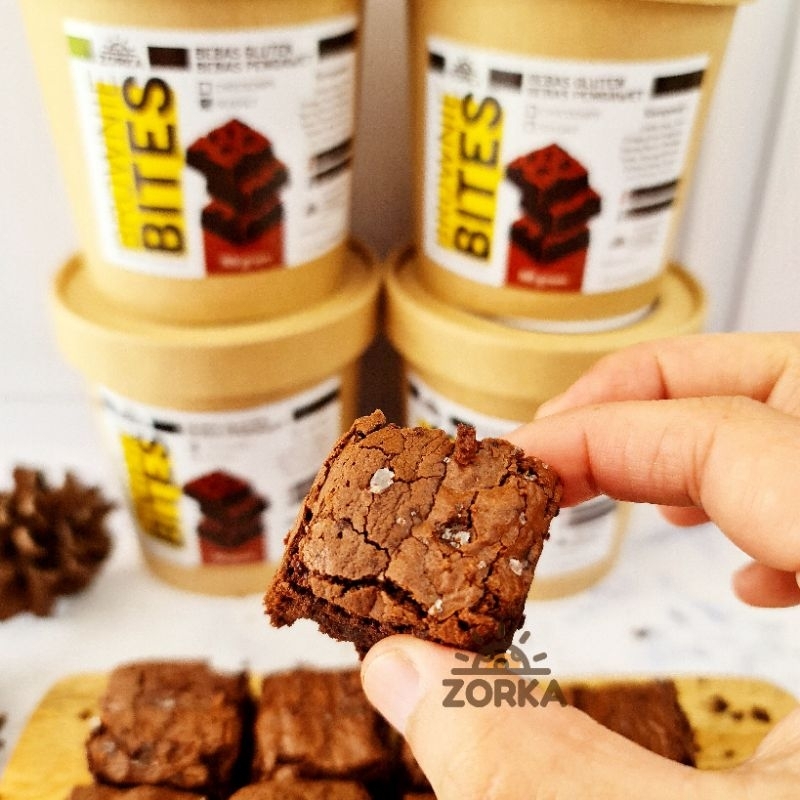 

Brownies Bites Gluten Free 110 gram (16oz) with seasalt/ chocochips