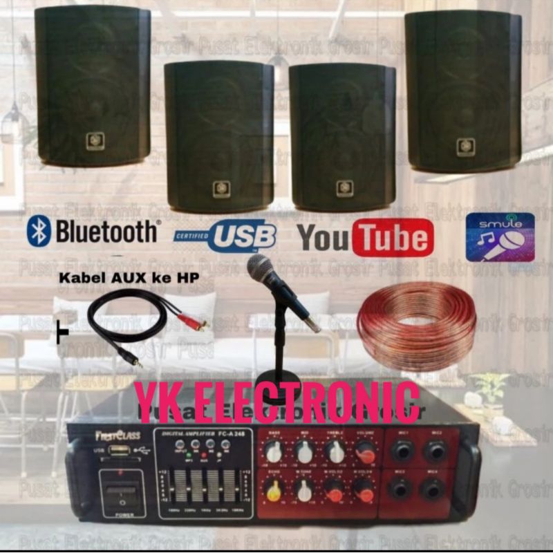 paket sound system 4 speaker crimson 6 inch bluetooth
