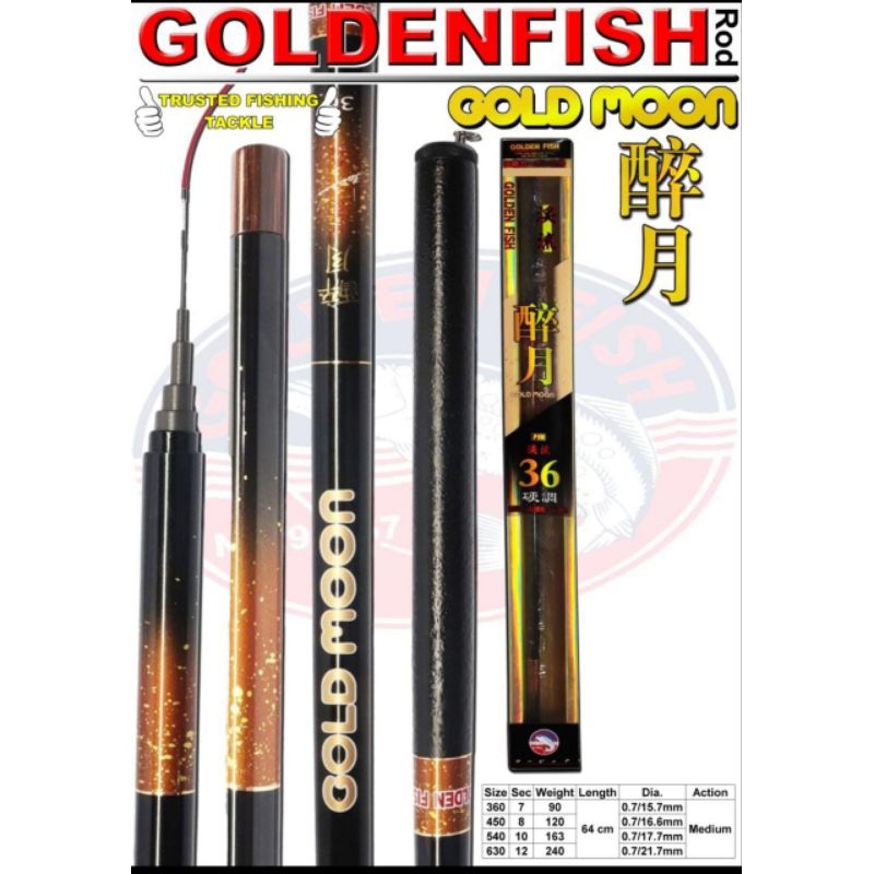 Joran Tegek Golden Fish Gold Moon 360/450 Carbon