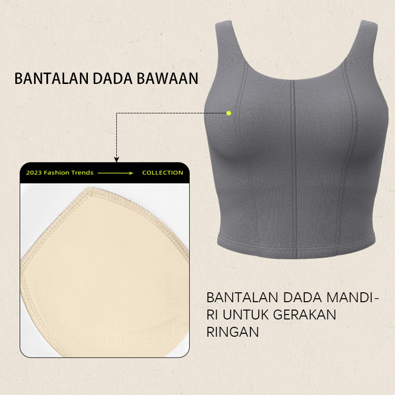 WiZi Sport Bra BH Gym Yoga Cepat Kering Atasan Bra Olahraga Wanita