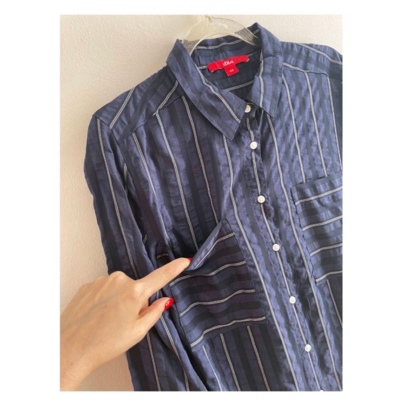 S.oliver striped longsleeve button down shirt