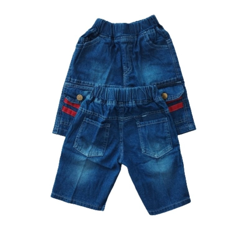 Jeans Anak Pendek Cargo 1 - 8 Tahun